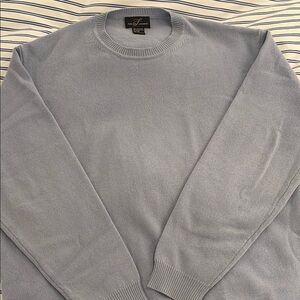Mens Light Blue Cashmere Sweater